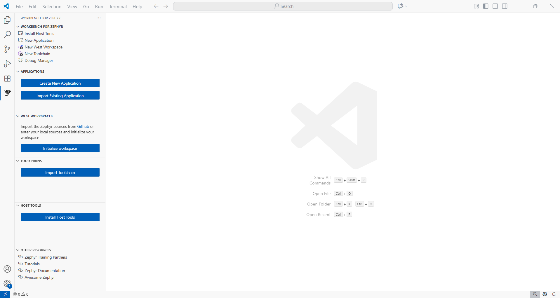 Workbench for Zephyr Overview